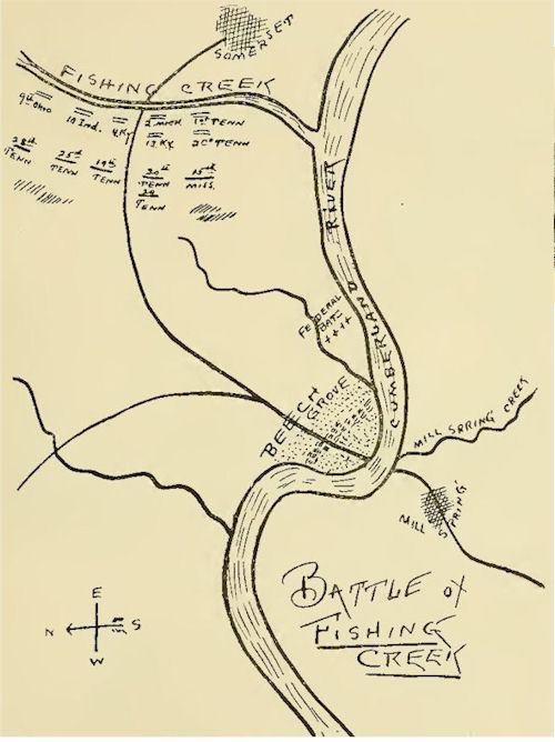 Battle of Fishing Creek Map