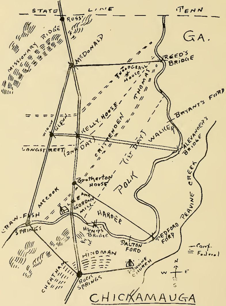 Chickamauga Map